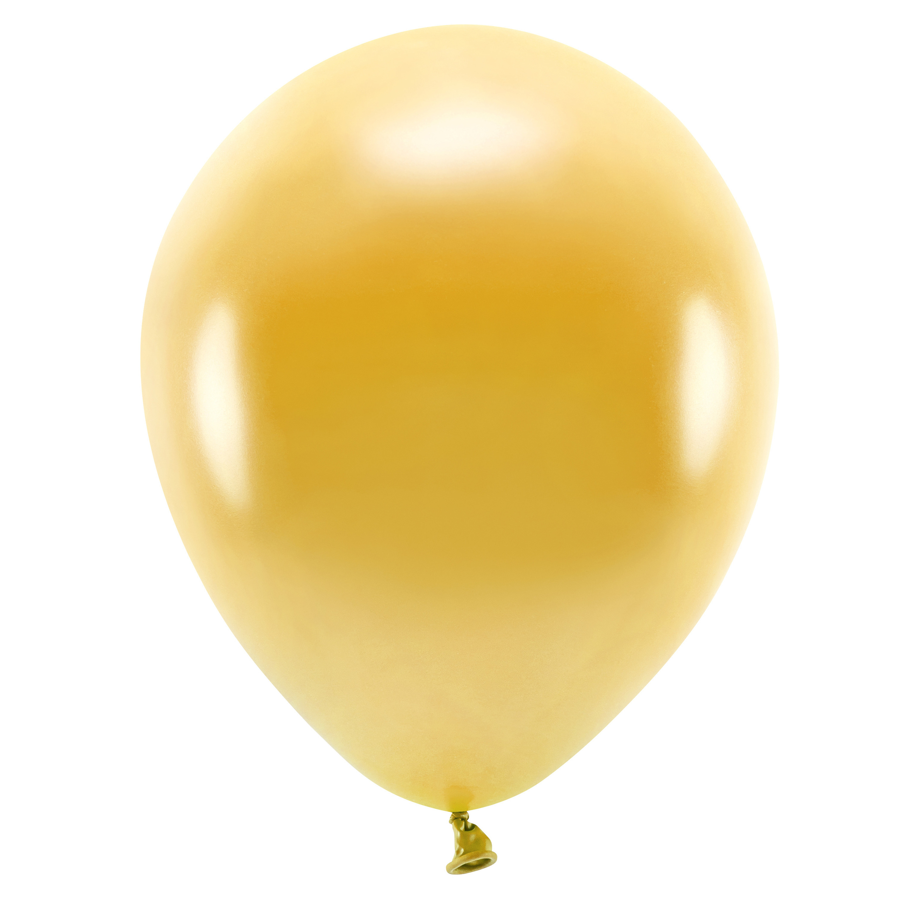 100x Goudkleurige ballonnen 26 cm eco-biologisch afbreekbaar