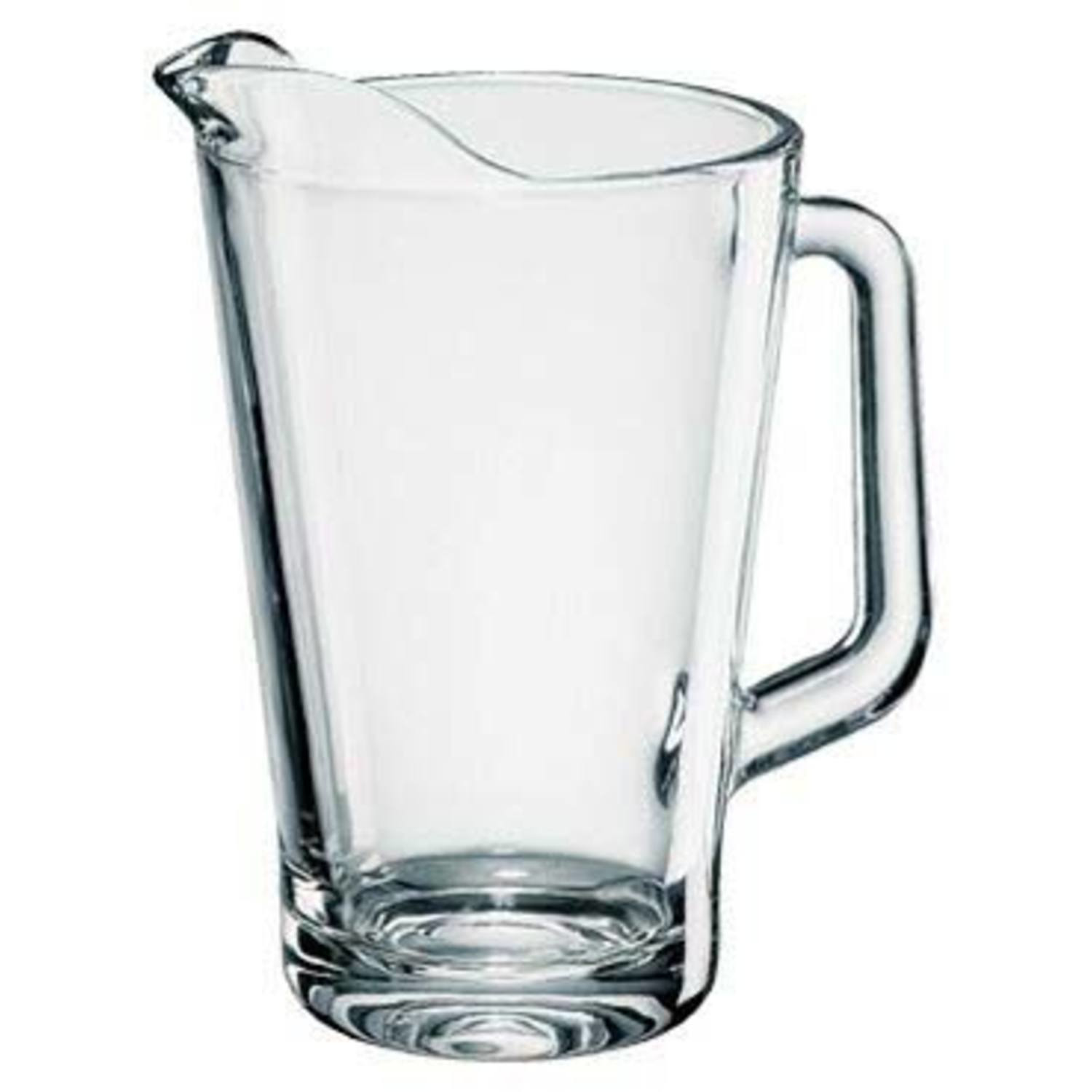 1x Glazen water karaffen-pitchers van 1,5 L Conic