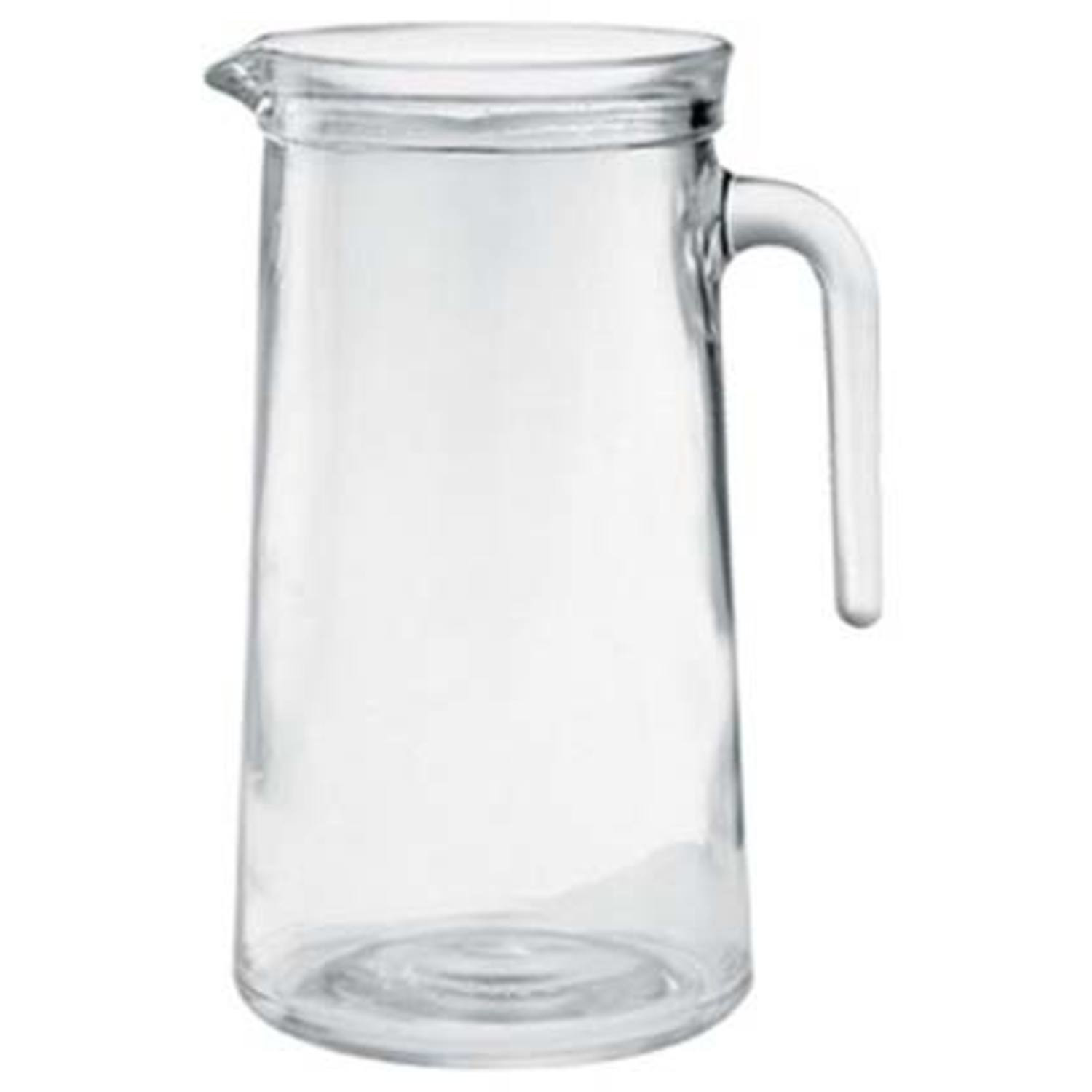 1x Glazen water karaffen van 1,1 L