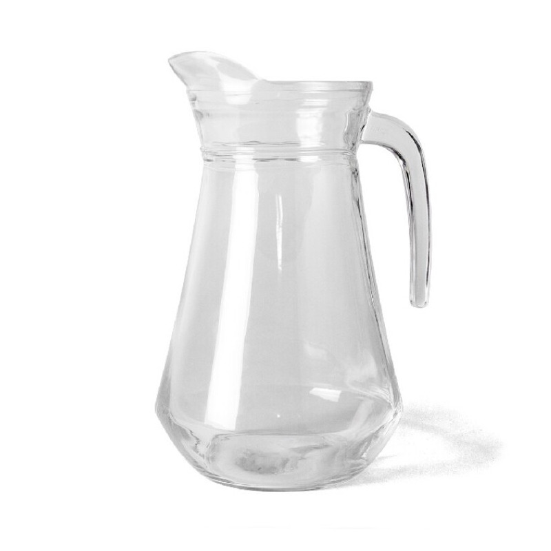 1x Glazen water karaffen-waterkannen 1 liter