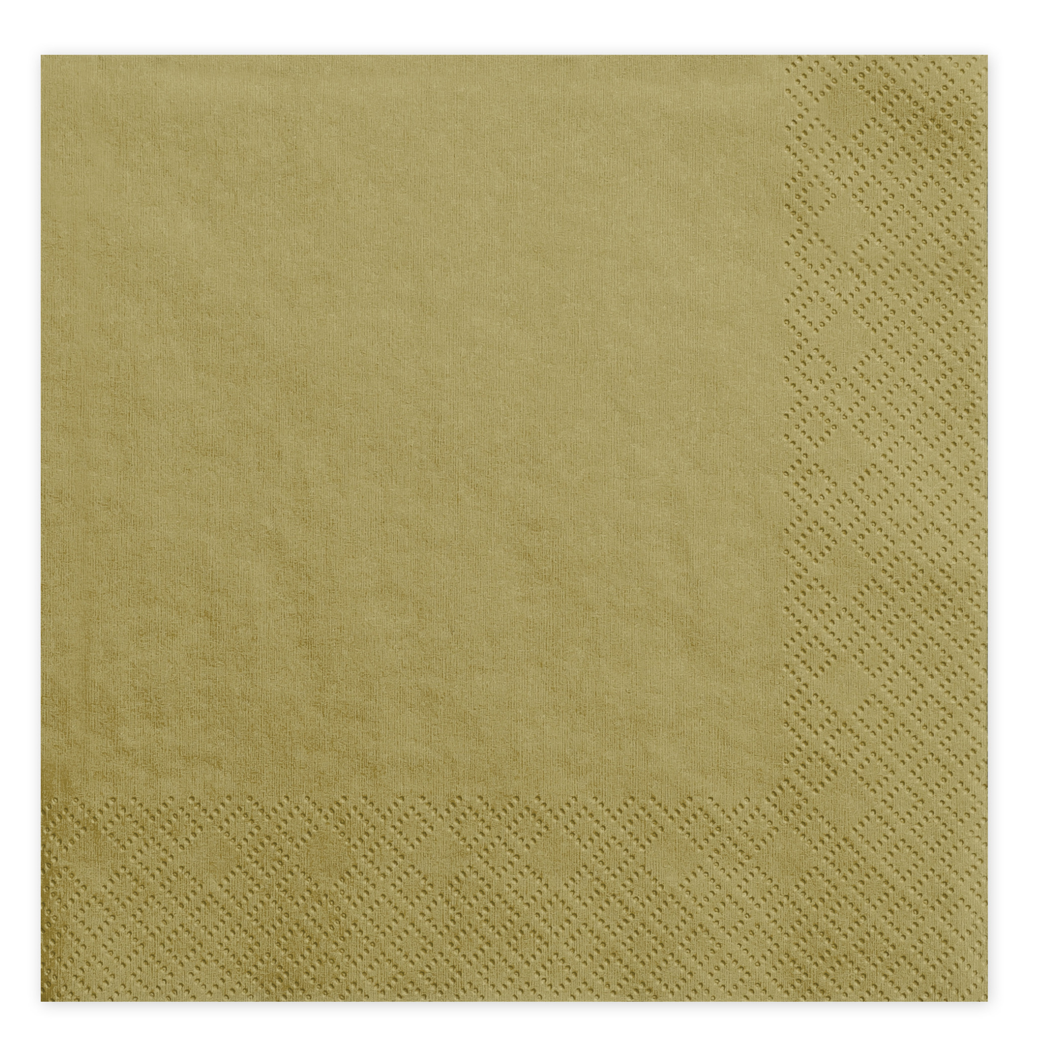 20x Papieren tafel servetten goud kleurig 33 x 33 cm