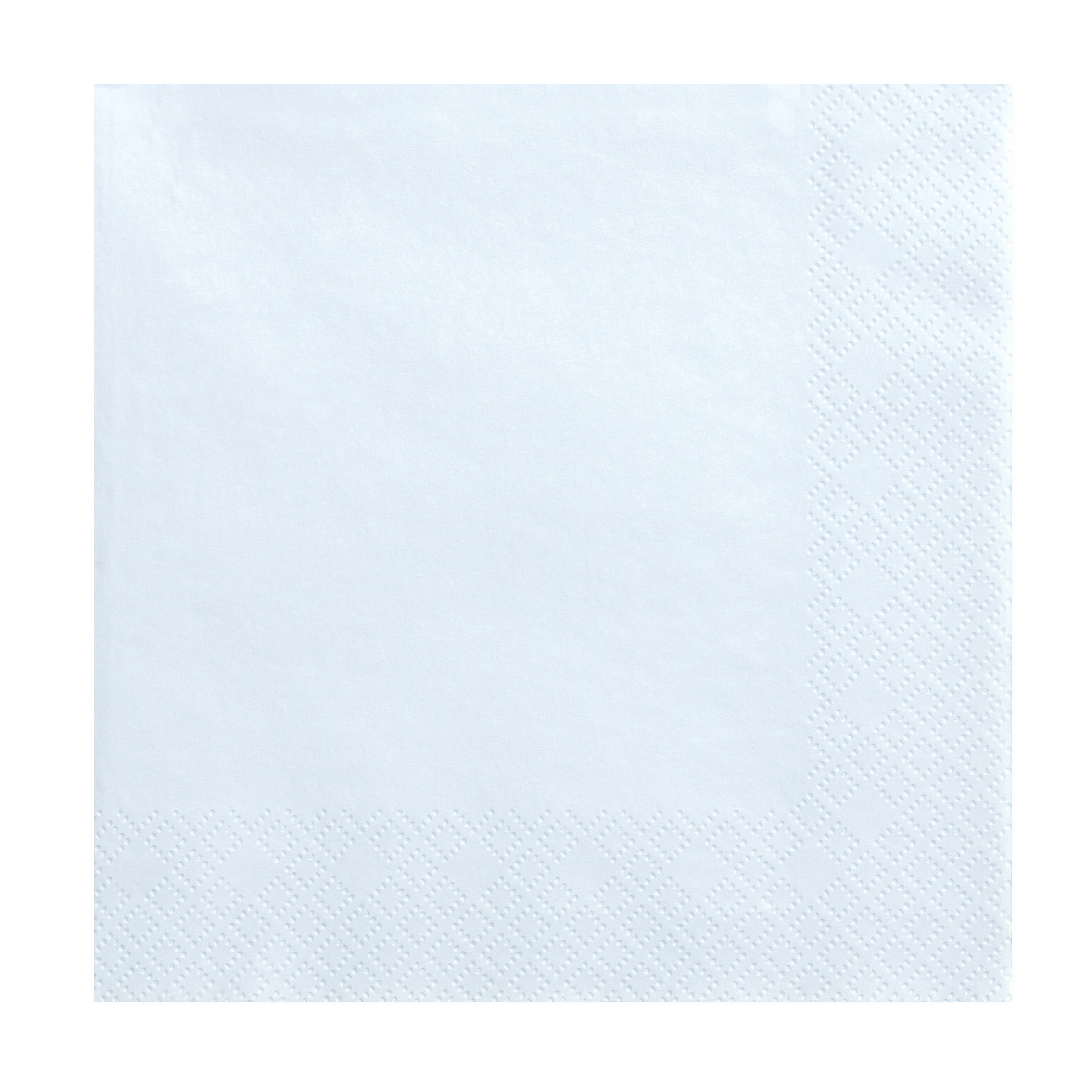 20x Papieren tafel servetten lichtblauw 33 x 33 cm