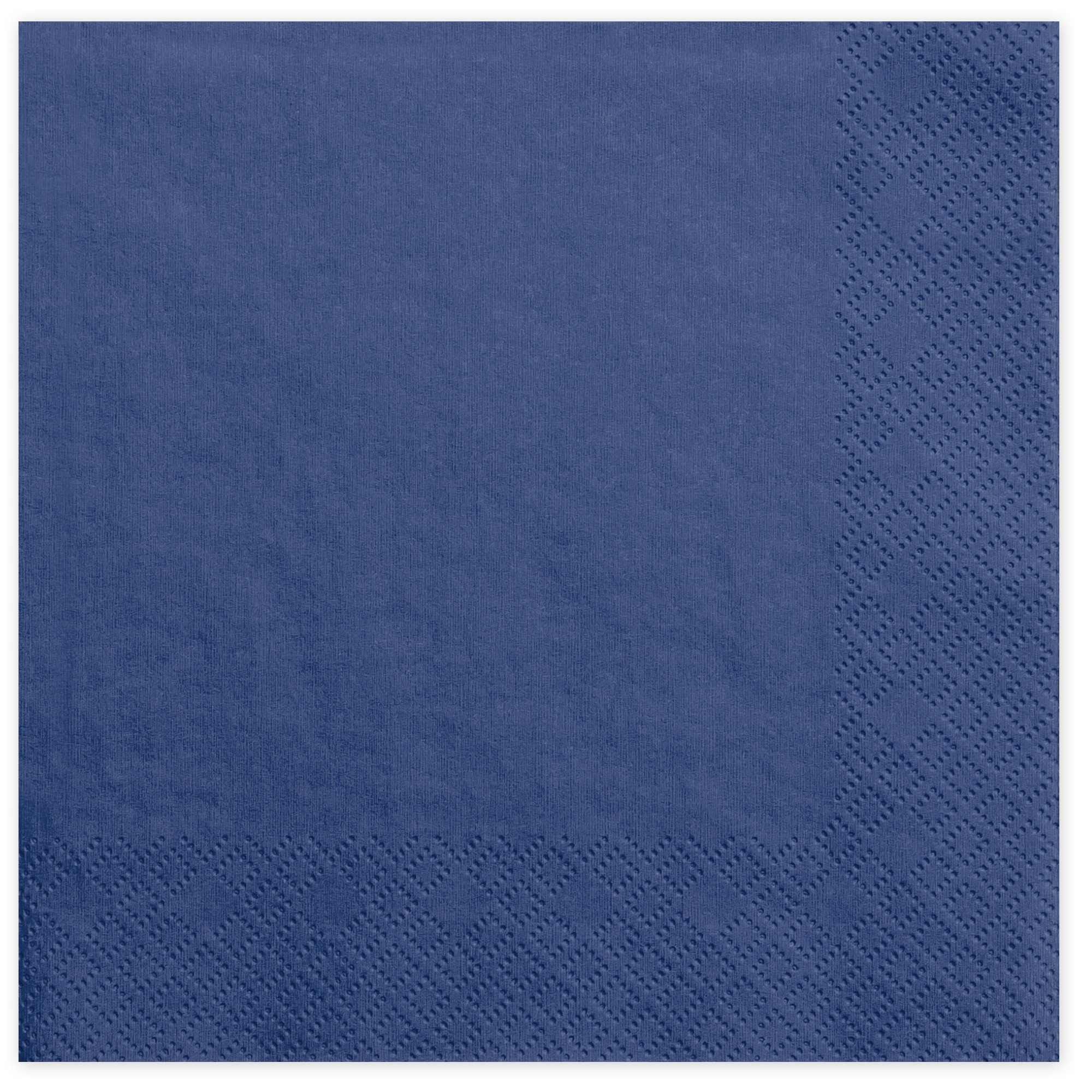 20x Papieren tafel servetten navy blauw 33 x 33 cm