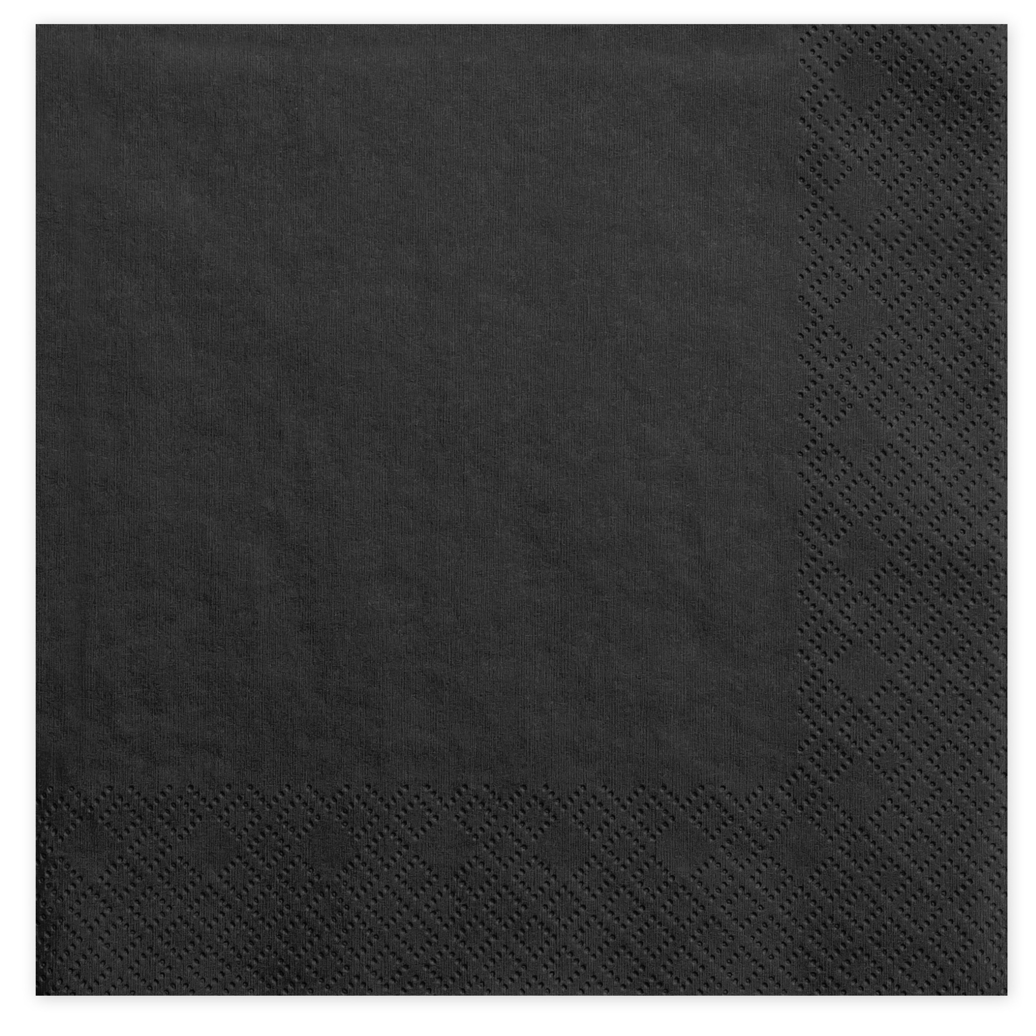 20x Papieren tafel servetten zwart 33 x 33 cm