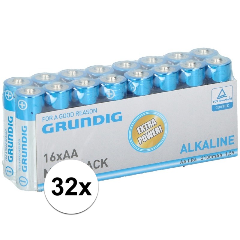 32x Grundig AA batterijen alkaline