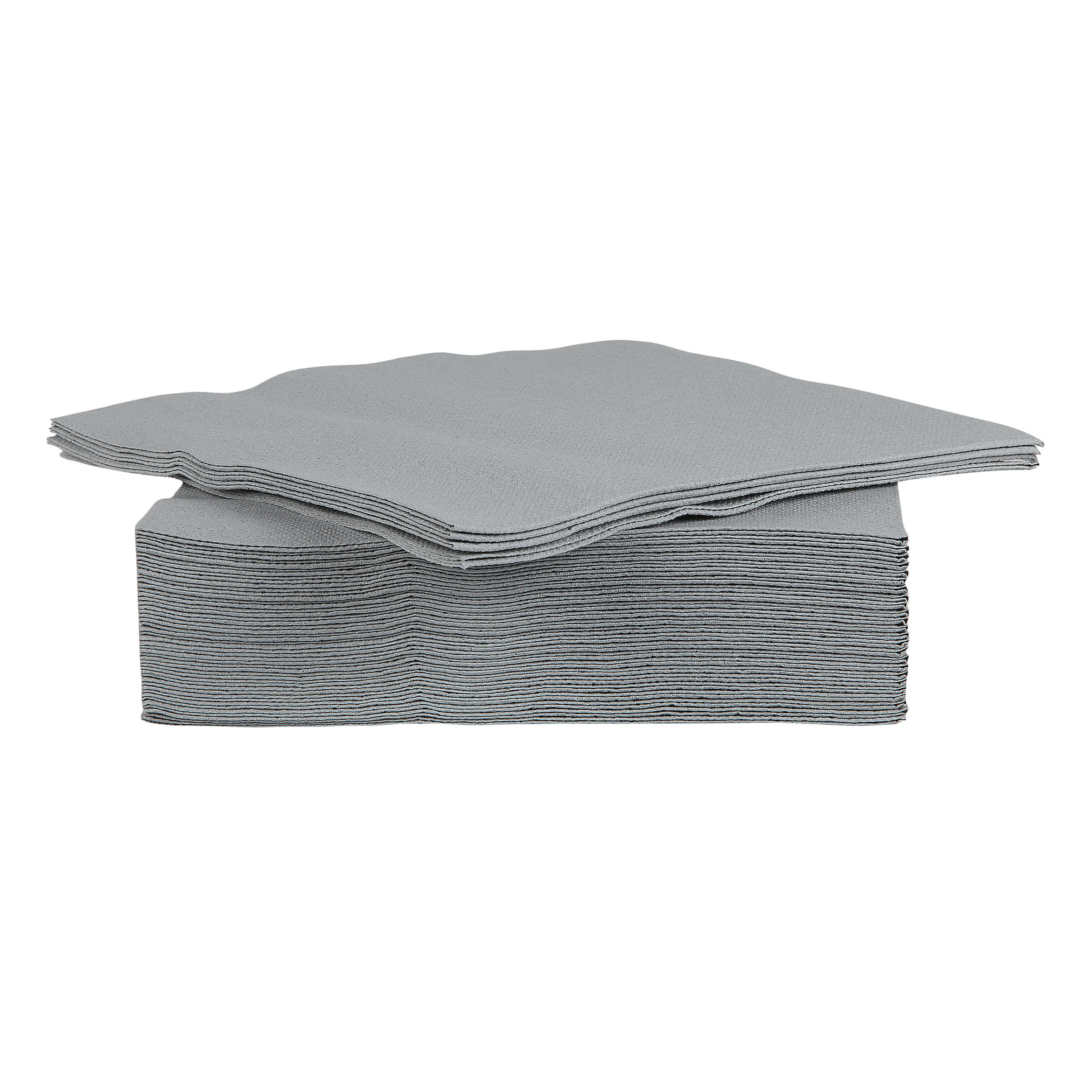 40x stuks luxe kwaliteit servetten grijs 38 x 38 cm