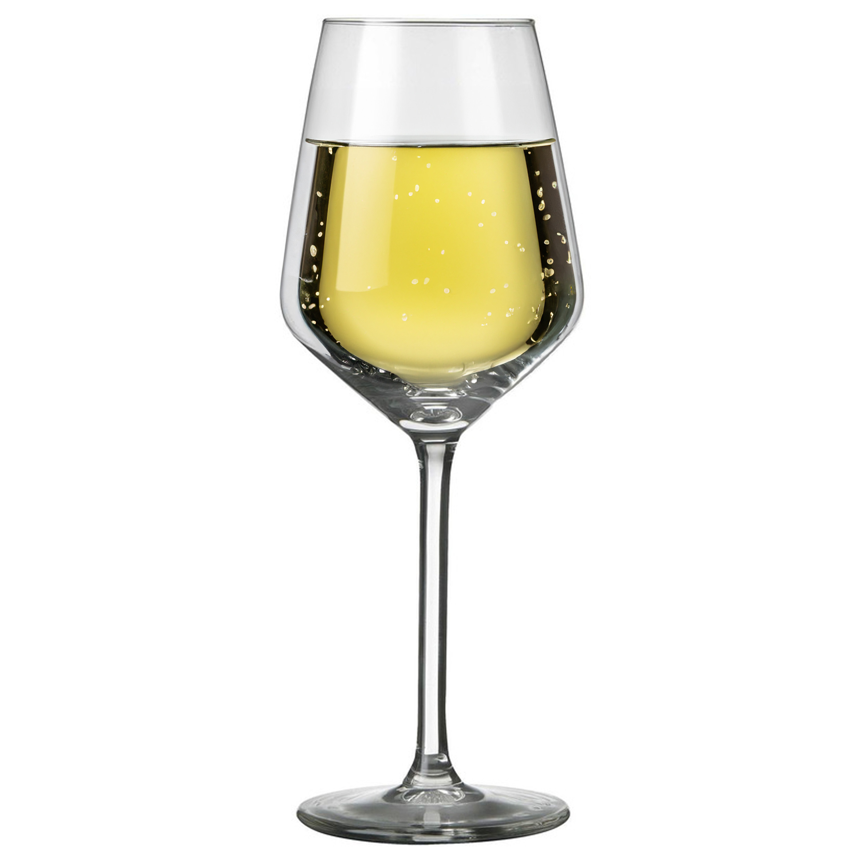 6x Luxe wijnglazen voor witte wijn 370 ml Carre