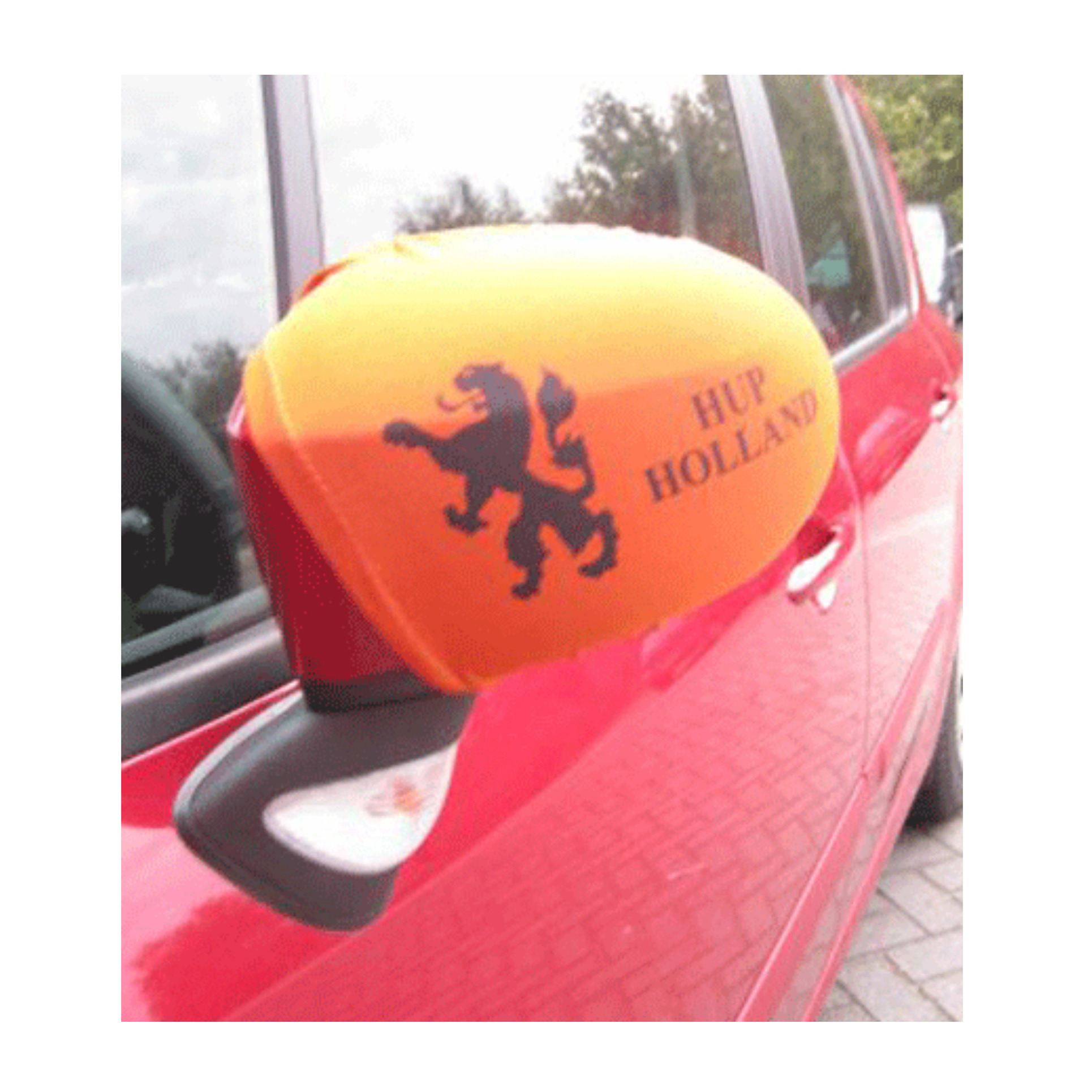 Auto spiegelhoezen oranje