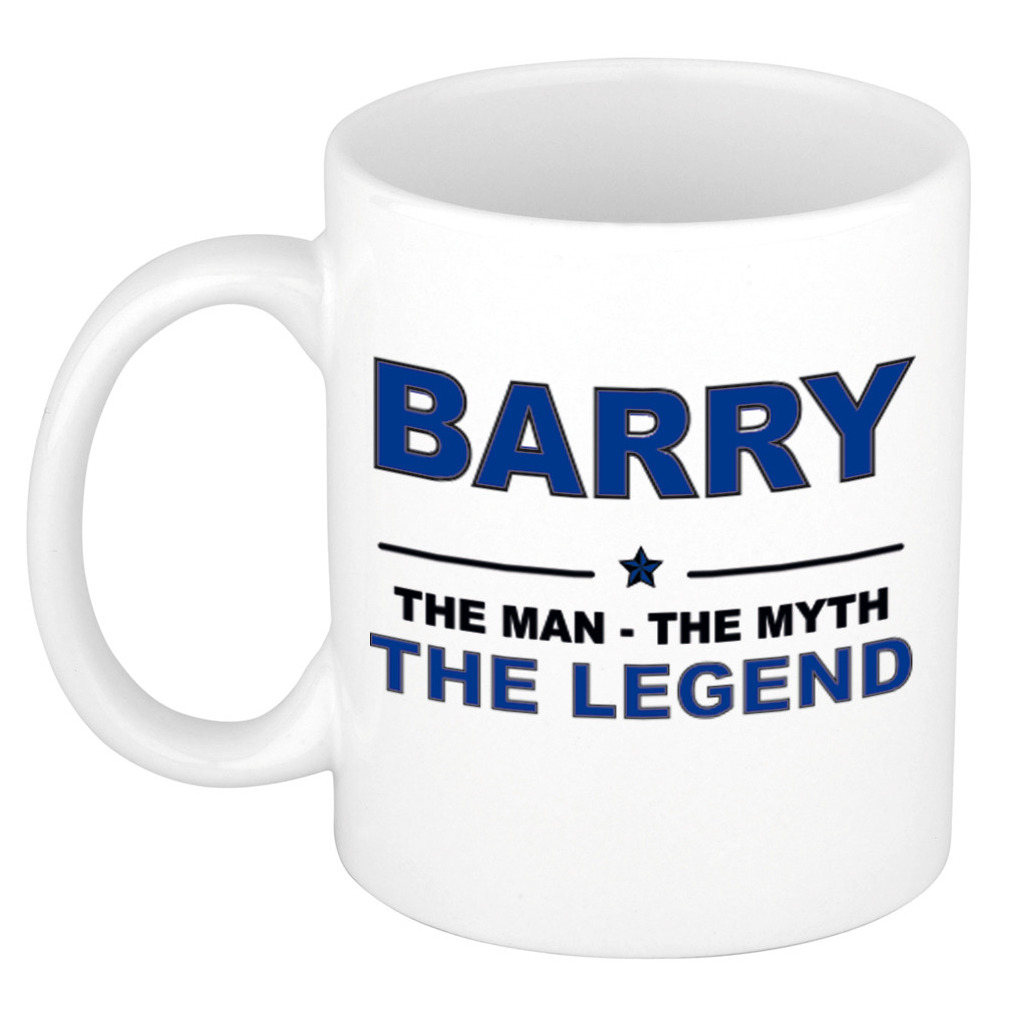 Barry The man, The myth the legend pensioen cadeau mok-beker 300 ml
