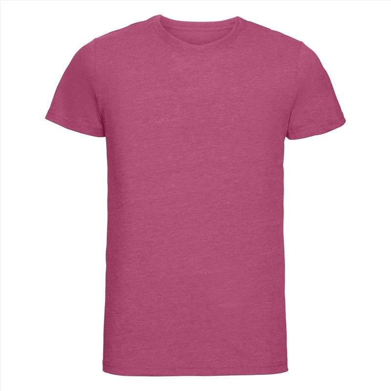 Basic heren t-shirt met ronde hals roze