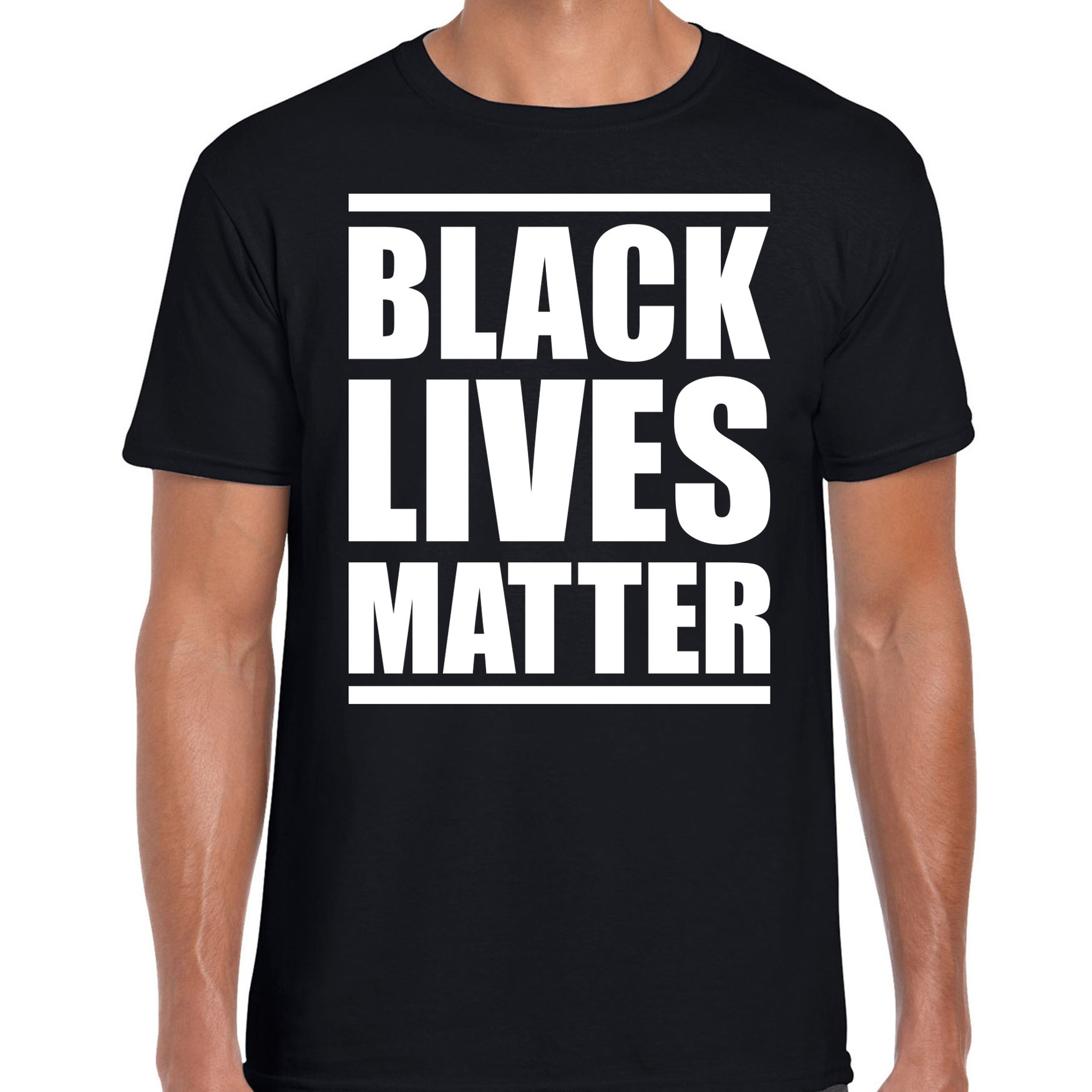 Black lives matter demonstratie / protest t-shirt zwart voor heren