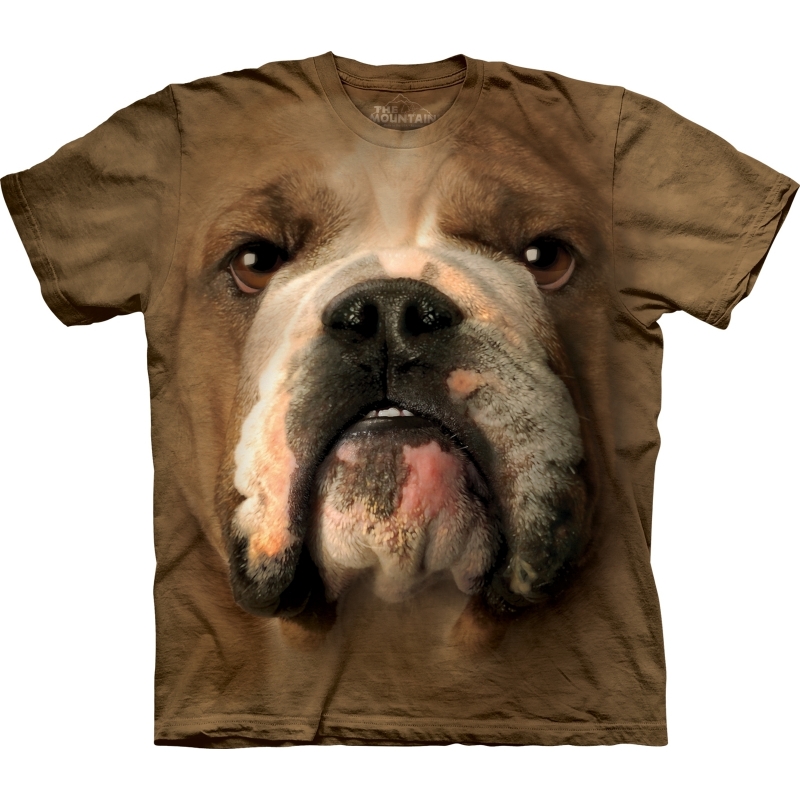Brown Bulldog Face shirt The Mountain