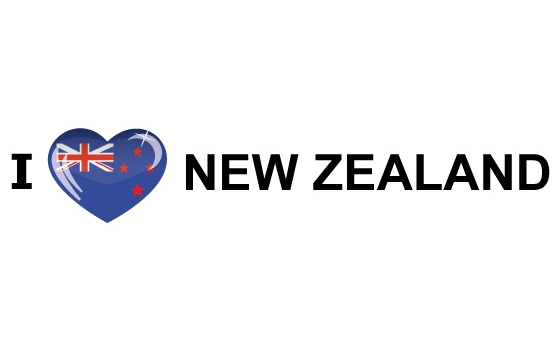 Bumper sticker I Love New Zealand