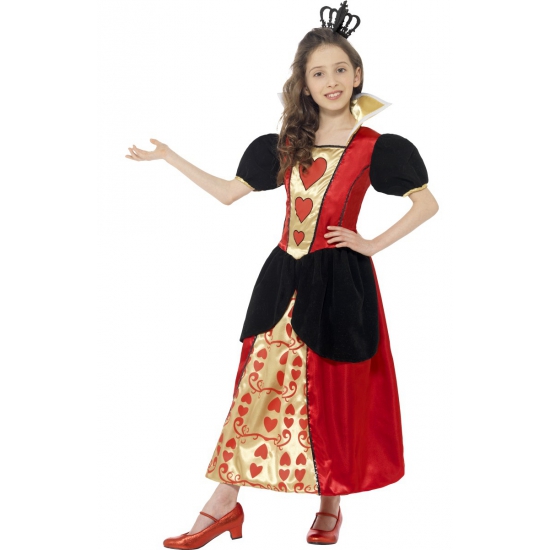 Carnaval hartenvrouw kostuum voor meisjes