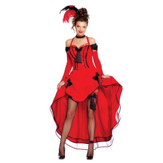 Carnavalskleding rode burlesque jurken