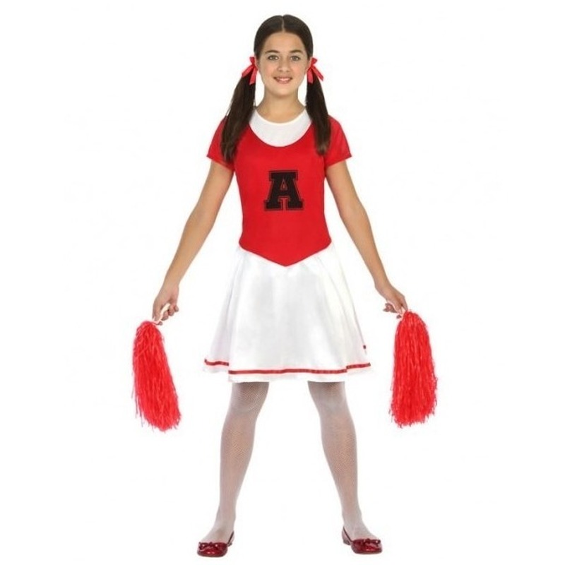 Cheerleader jurk-jurkje verkleed kostuum voor meisjes