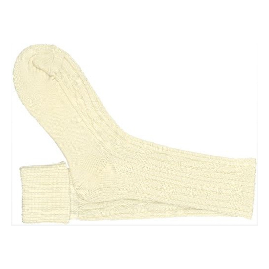 Creme witte oktoberfest sokken voor onder lederhose