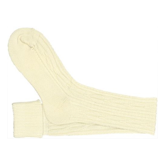 Creme witte sokken voor onder lederhose