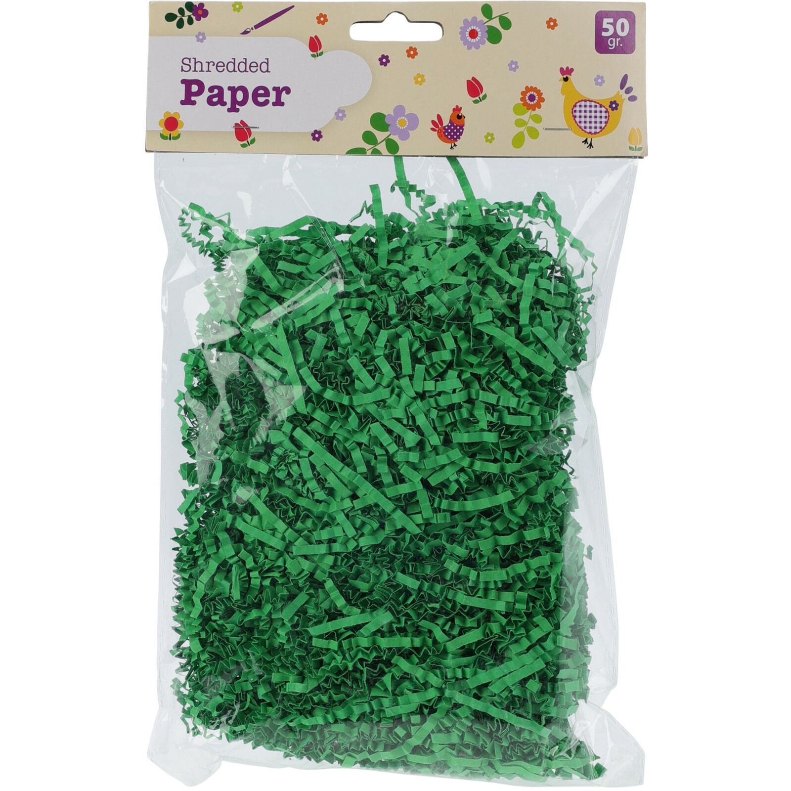 Decoratie paasgras vulmateriaal crepe papier groen 50 gram