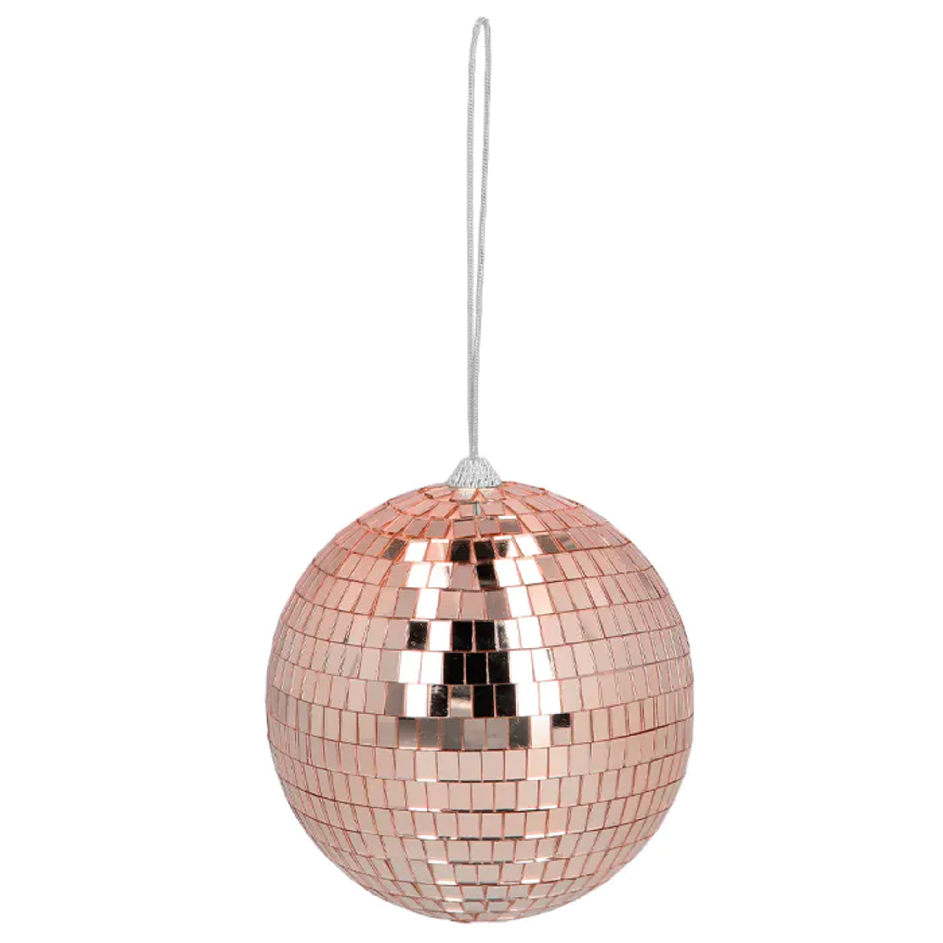 Disco spiegel bal rond rose goud Dia 15 cm Seventies-eighties thema versiering