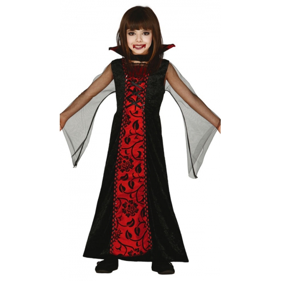 Dracula jurk voor meisjes rood