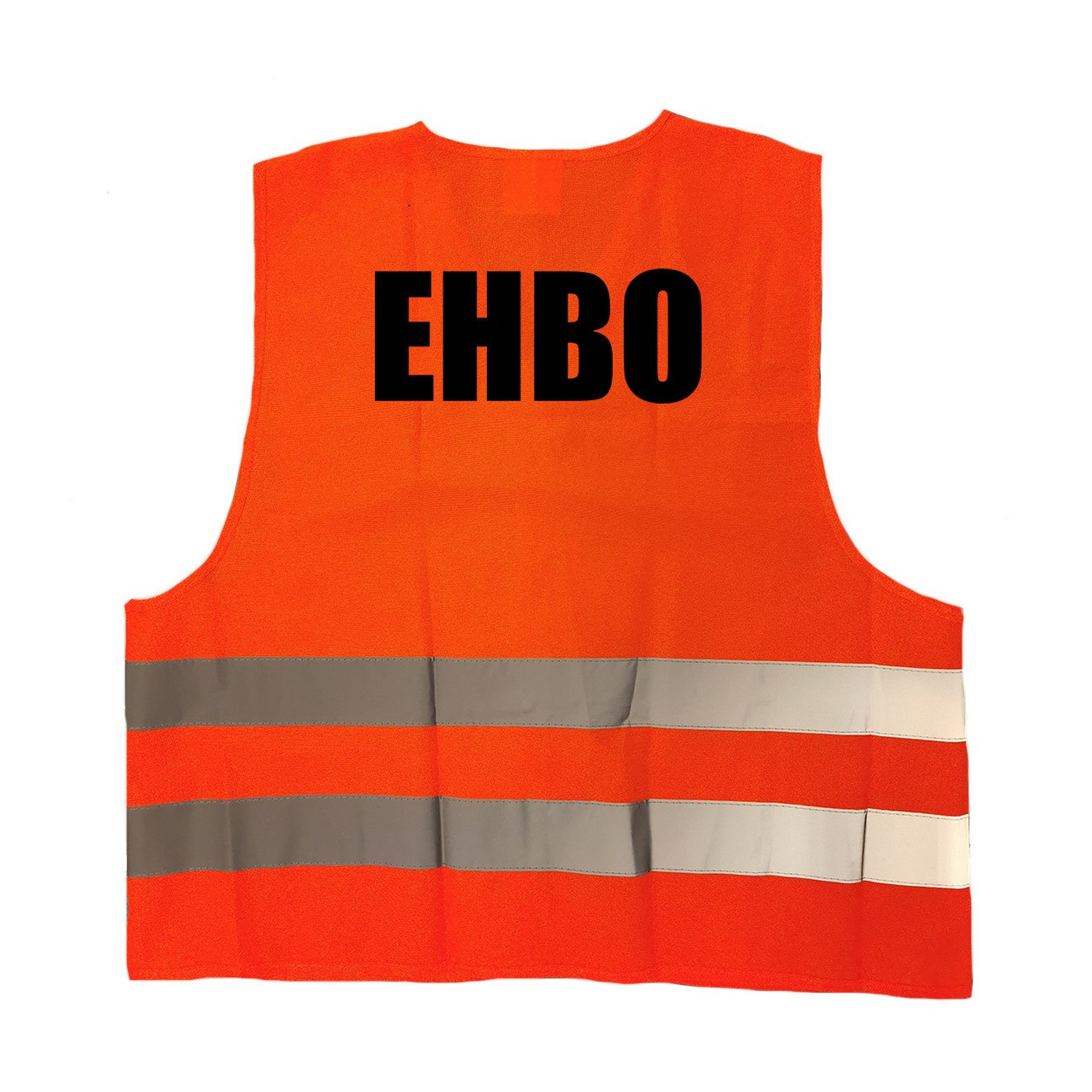 EHBO vestje-hesje oranje met reflecterende strepen voor volwassenen