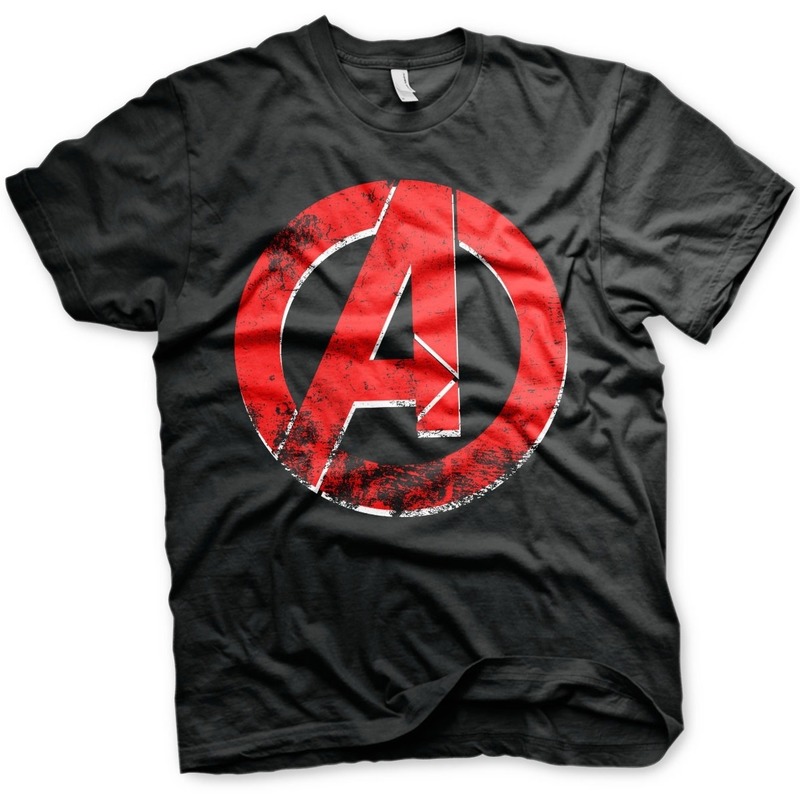 Feest t-shirt Avengers logo voor heren