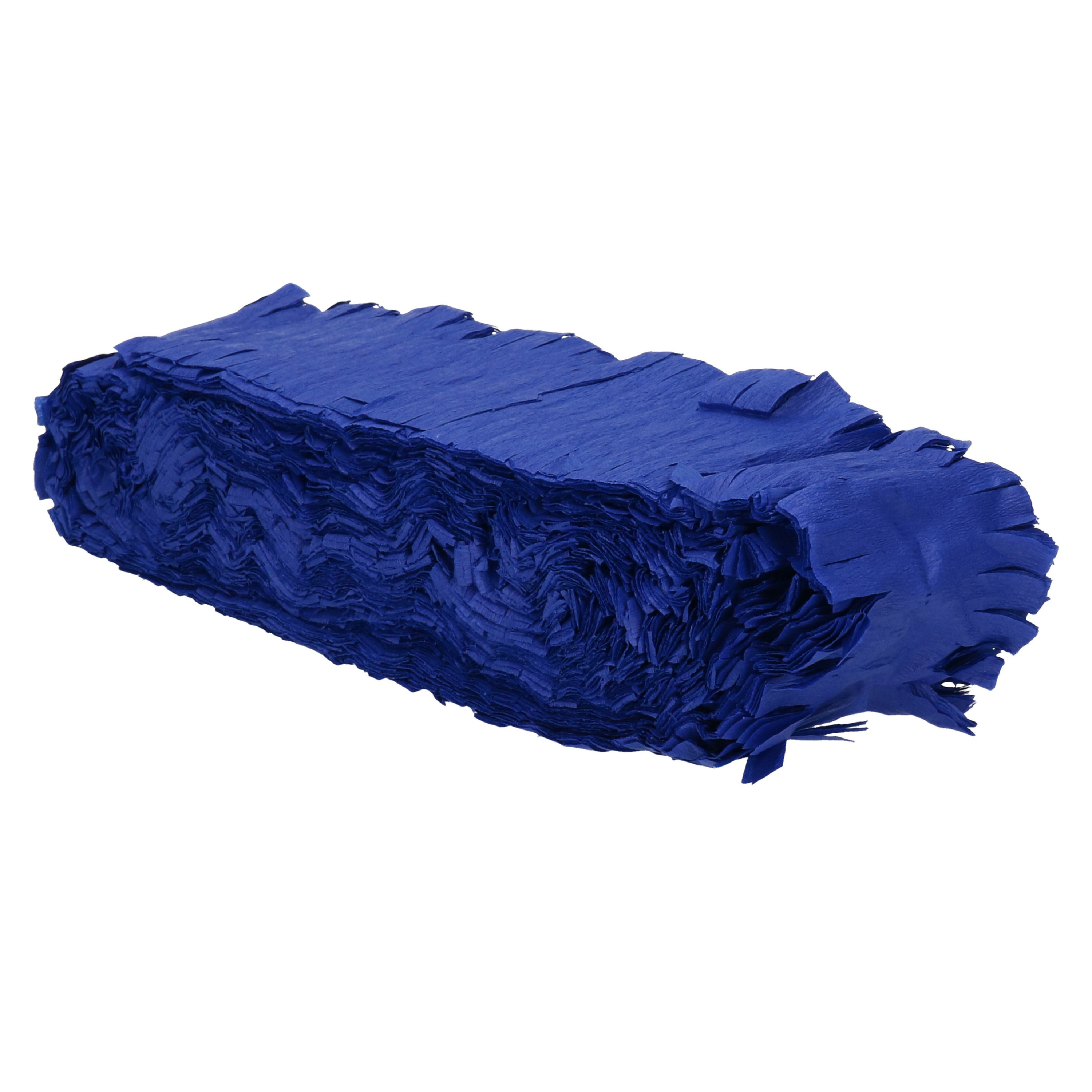 Feest-verjaardag versiering slingers donkerblauw 24 meter crepe papier