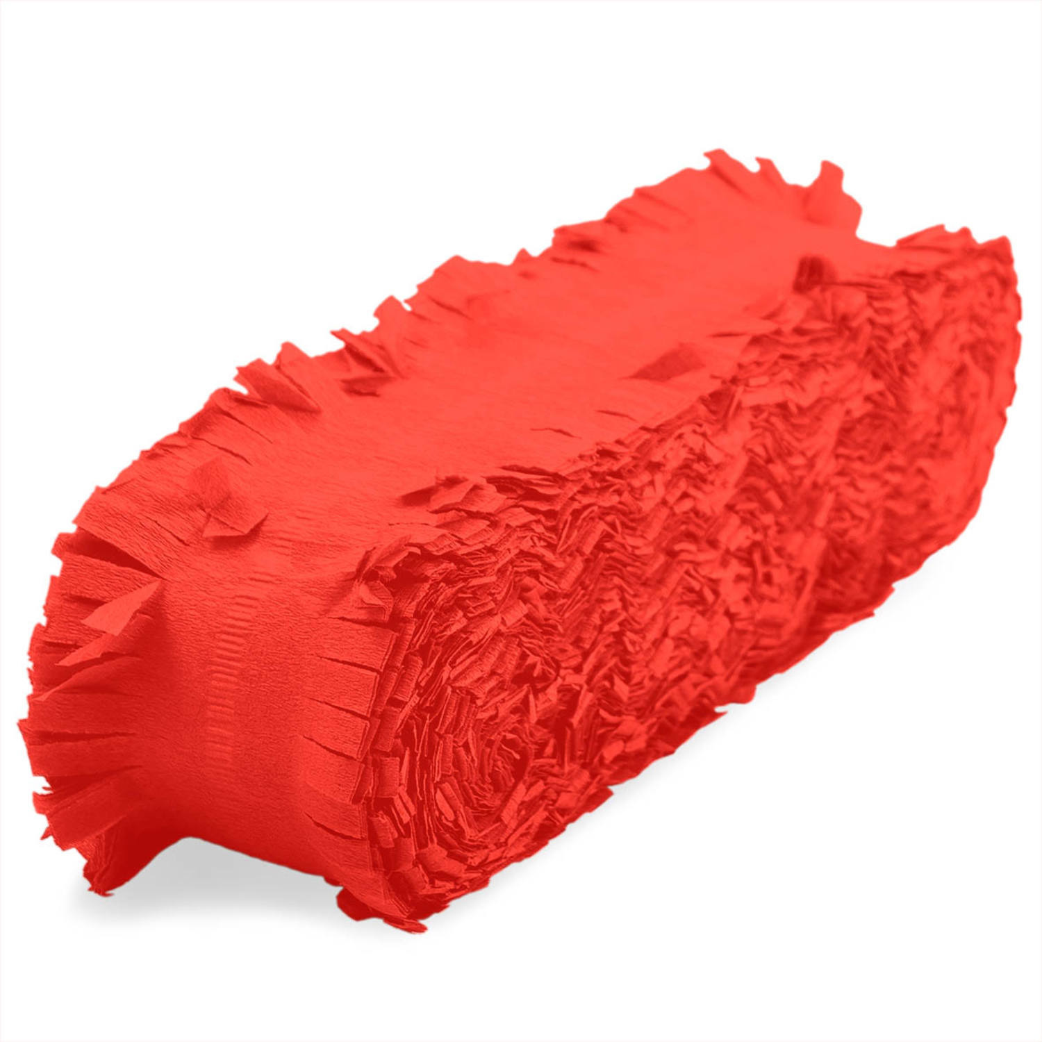 Feest-verjaardag versiering slingers rood 24 meter crepe papier