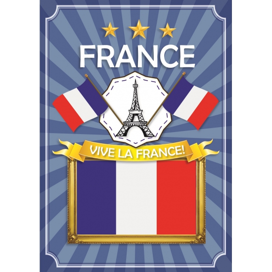 France thema deur posters