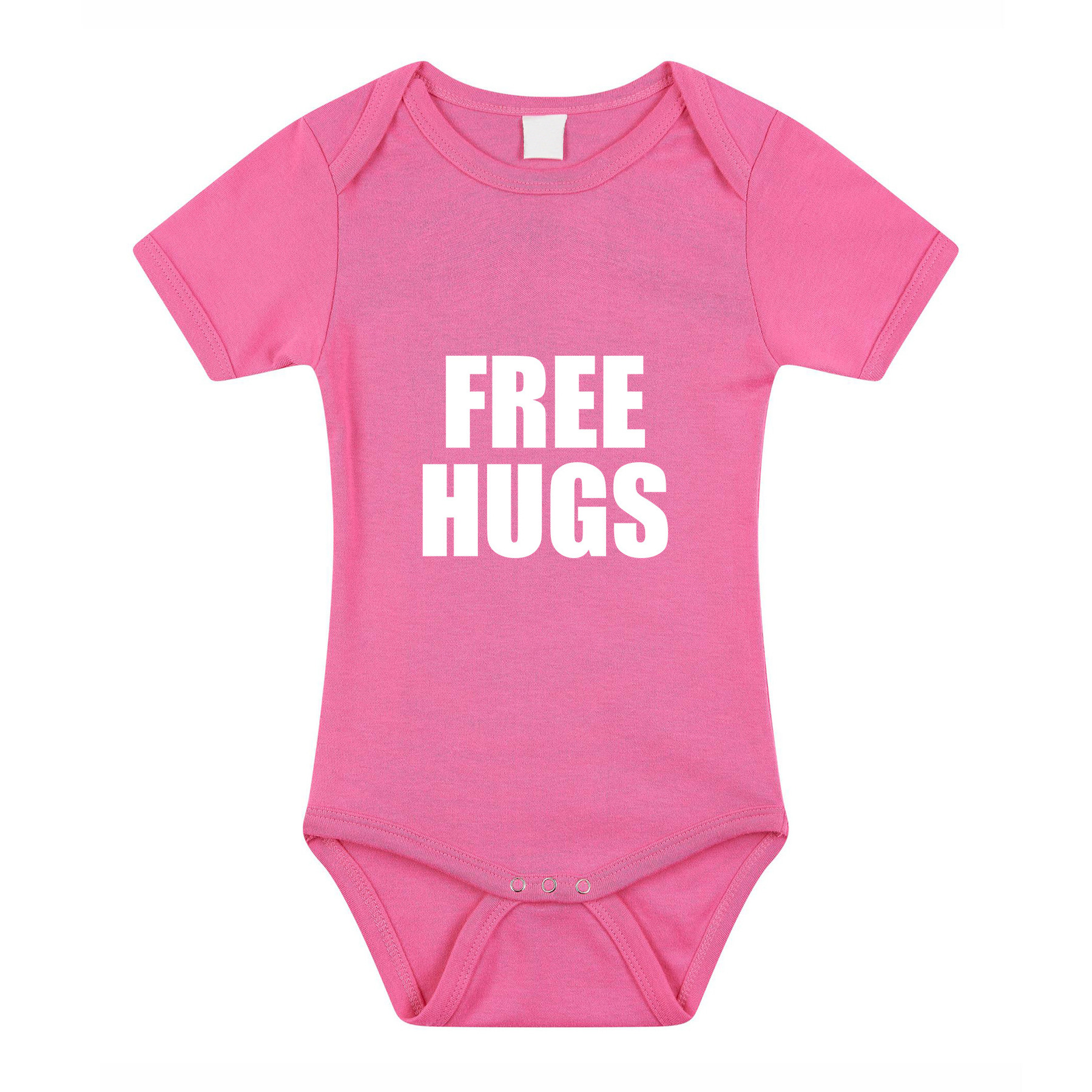 Free hugs cadeau baby rompertje roze meisjes