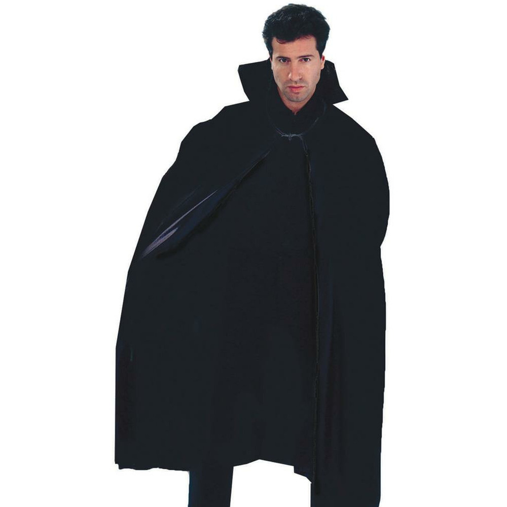 Funny Fashion Halloween verkleed cape met kap zwart Carnaval kostuum-kleding