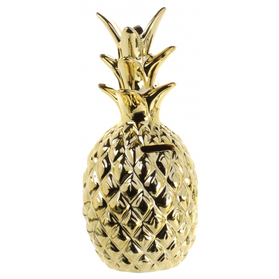 Gouden Ananas spaarpot 15 cm