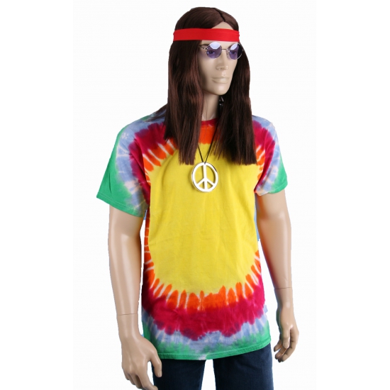 Hippie verkleedkleding shirt explosion