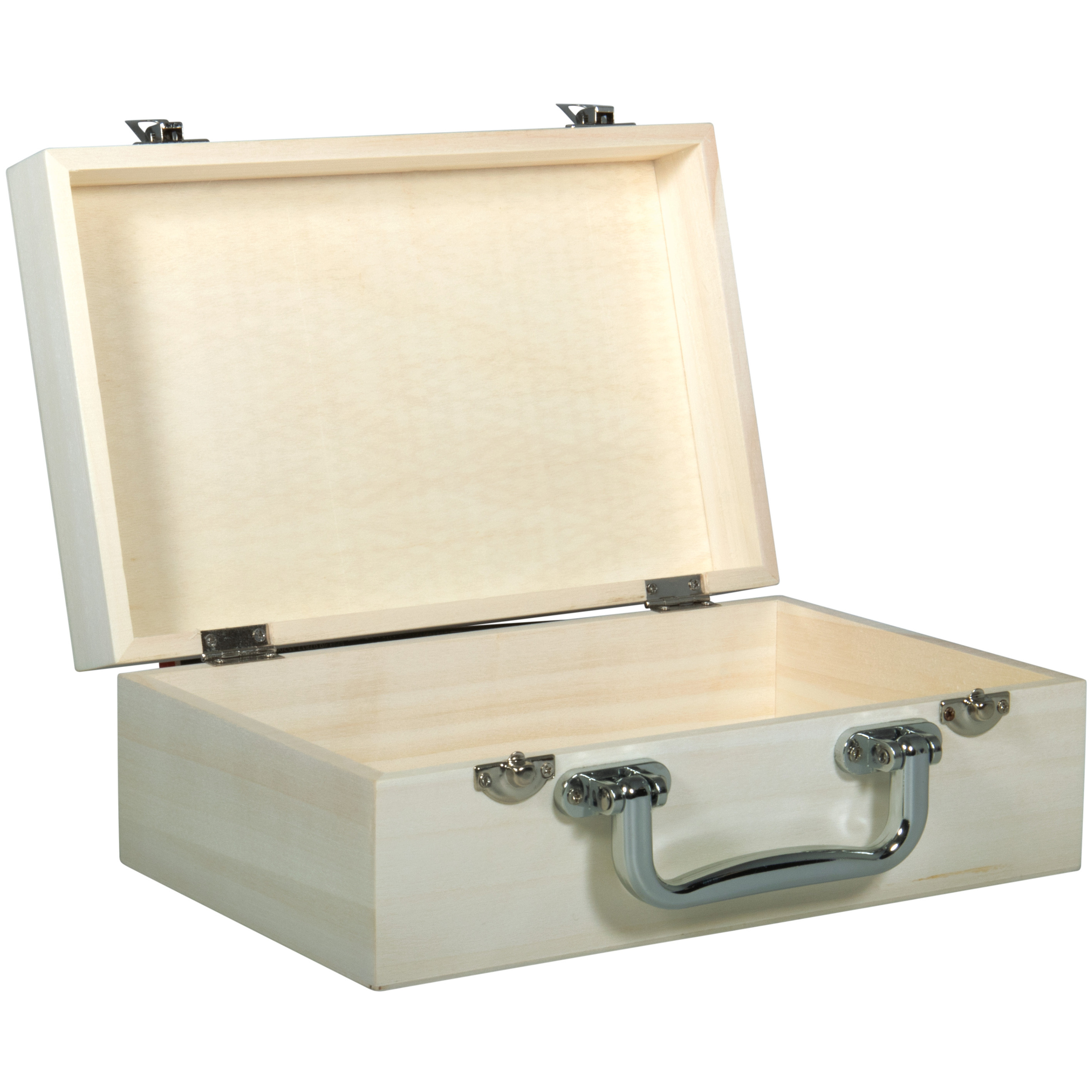 Houten koffer kistje sluiting-deksel 25 x 16 x 9 cm Sieraden-spulletjes opberg box
