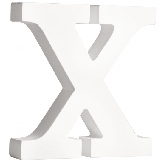 Houten letter X 11 cm