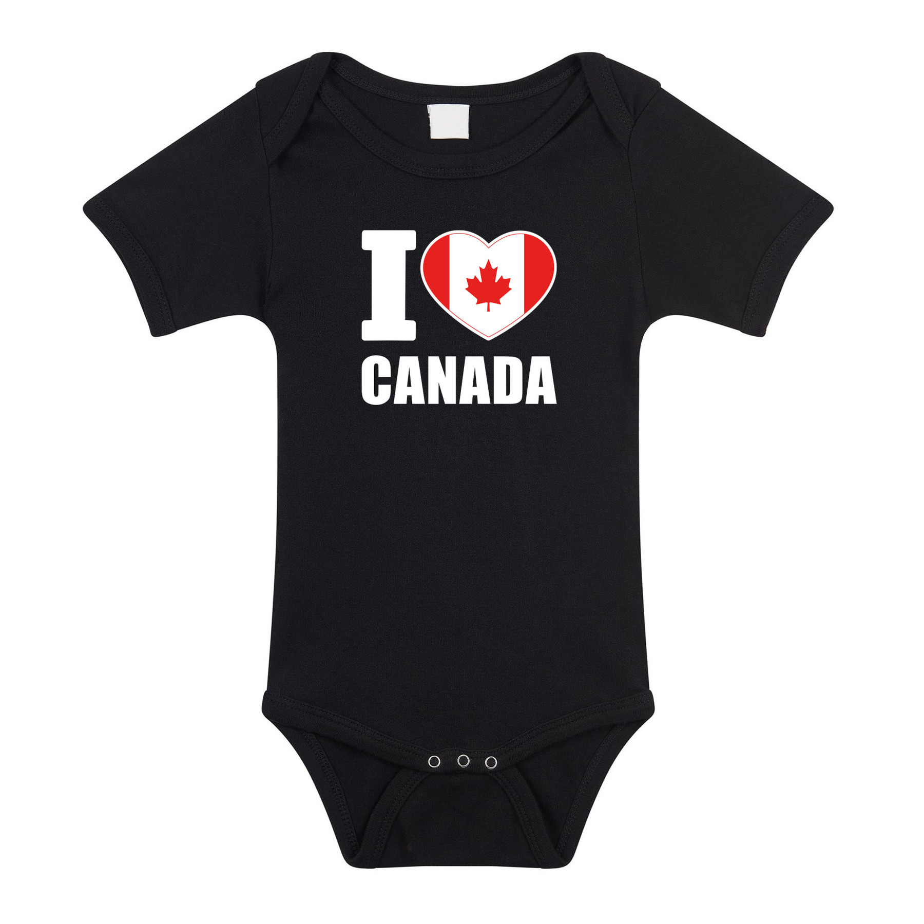 I love Canada baby rompertje zwart jongen/meisje
