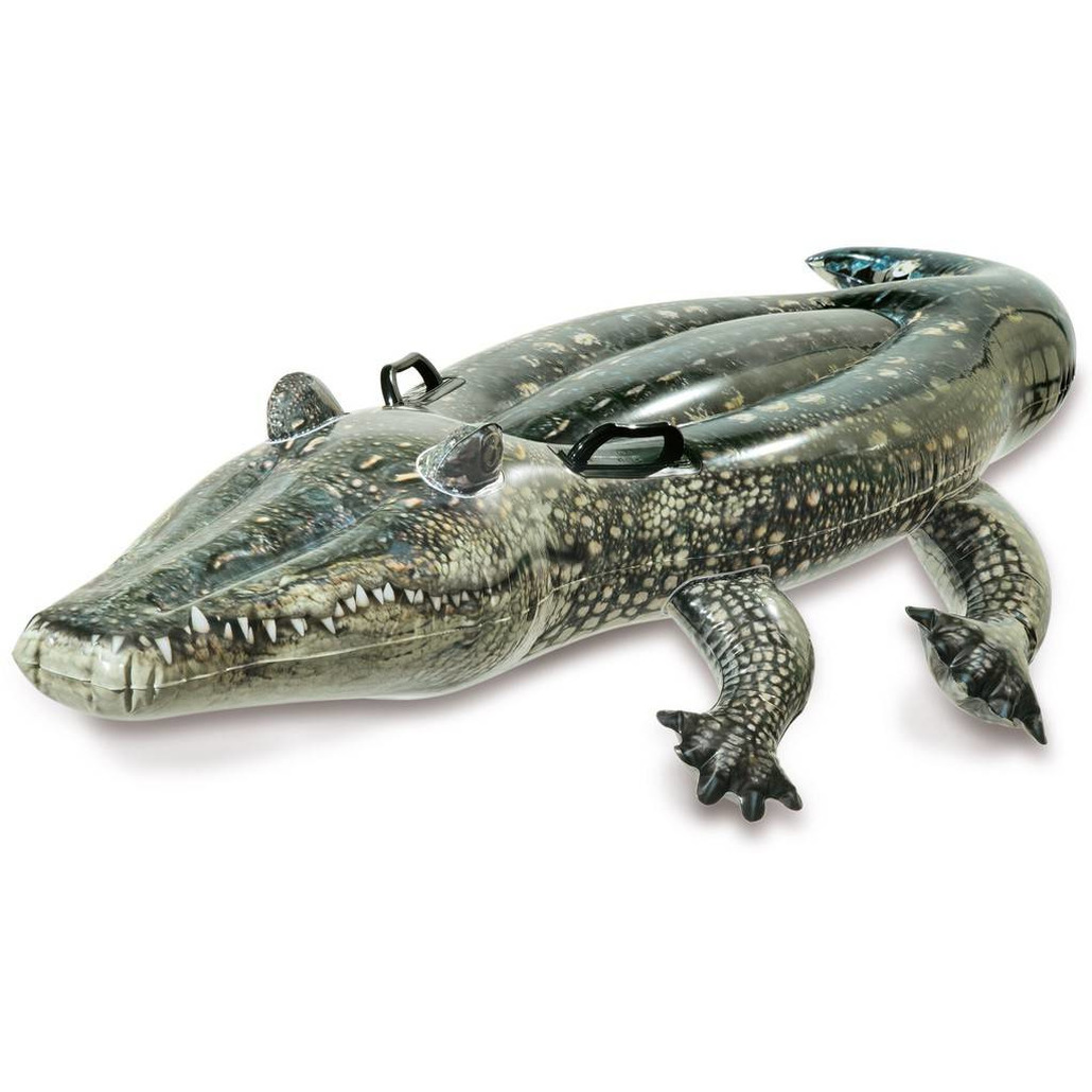 Intex opblaasbare realistische krokodil 170 cm ride-on speelgoed