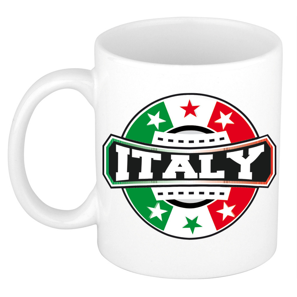 Italy-Italie embleem mok-beker 300 ml