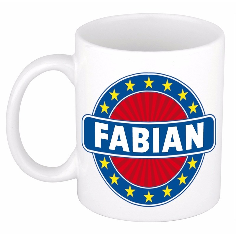 Kado mok voor Fabian