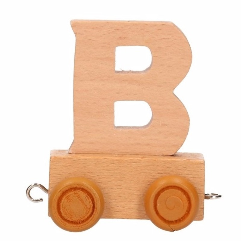 Letter speelgoed treintje B