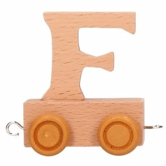Letter speelgoed treintje F
