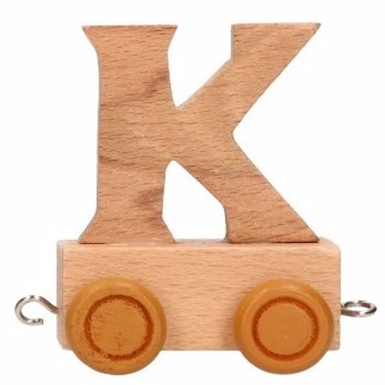 Letter speelgoed treintje K