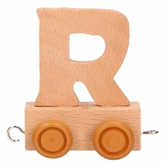 Letter speelgoed treintje R