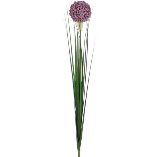 Lila paarse allium-sierui kunstbloem 80 cm