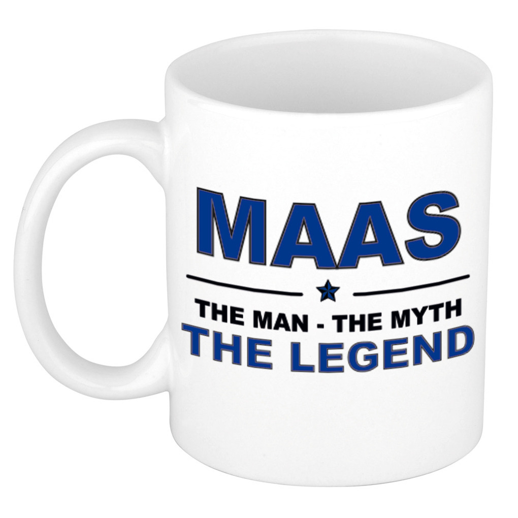Maas The man, The myth the legend pensioen cadeau mok-beker 300 ml