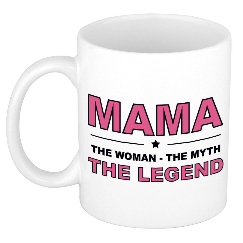 Mama the legend cadeau mok-beker wit 300 ml