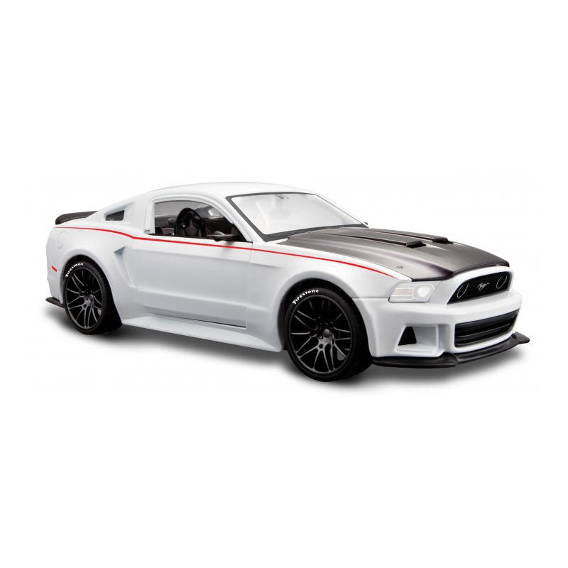 Modelauto Ford Mustang GT 2014 wit schaal 1:24-20 x 8 x 5 cm