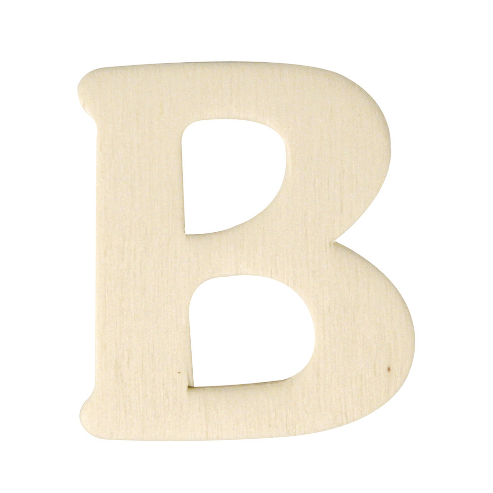 Naam letters B van hout