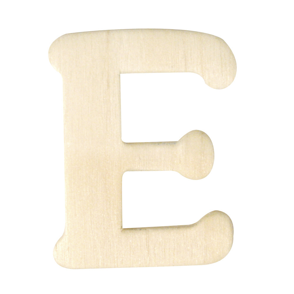 Naam letters E van hout